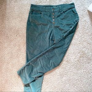 Green Corduroy Pants
